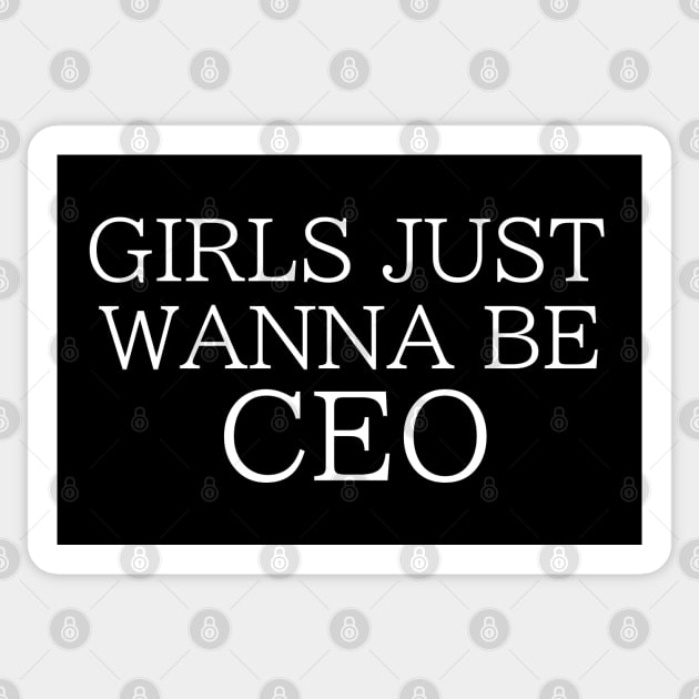 Girls Just Wanna Be CEO Sticker by ilustraLiza